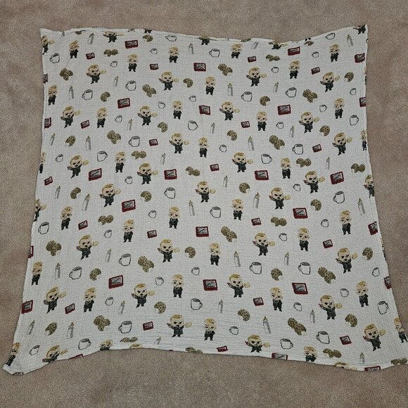 Dreamworks Boss Baby Muslin Cotton Swaddle Blanket 40x40 Little Unicorn 2017 - Picture 4 of 7